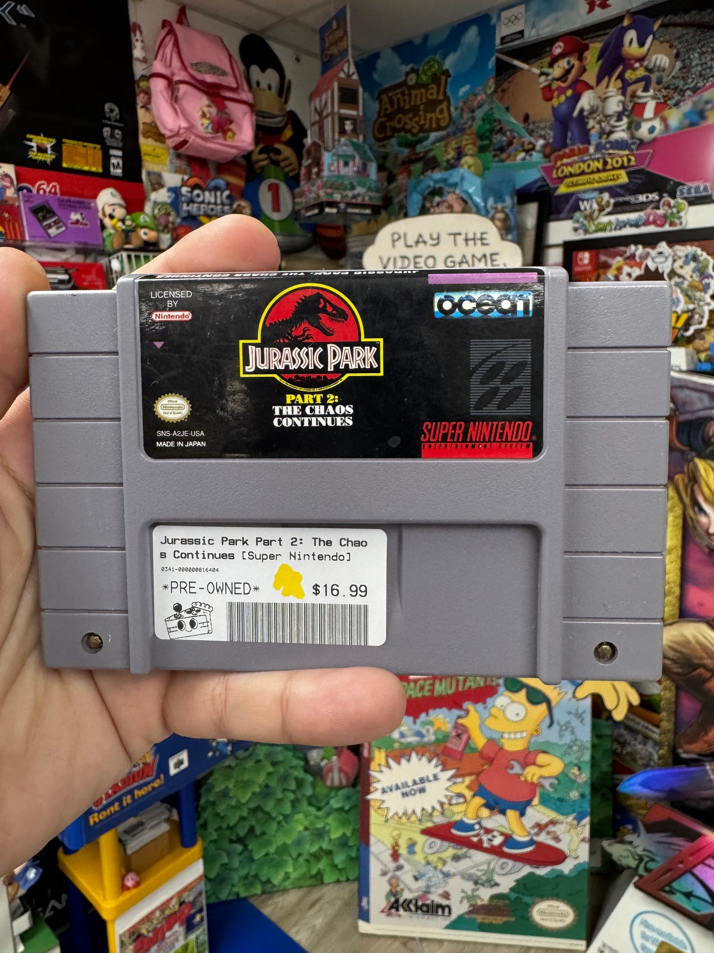 Jurassic Park Part 2: The Chaos Continues SNES