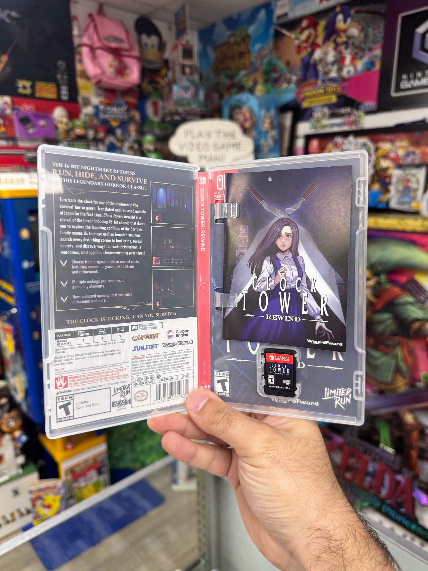 Clock Tower Rewind Switch CIB