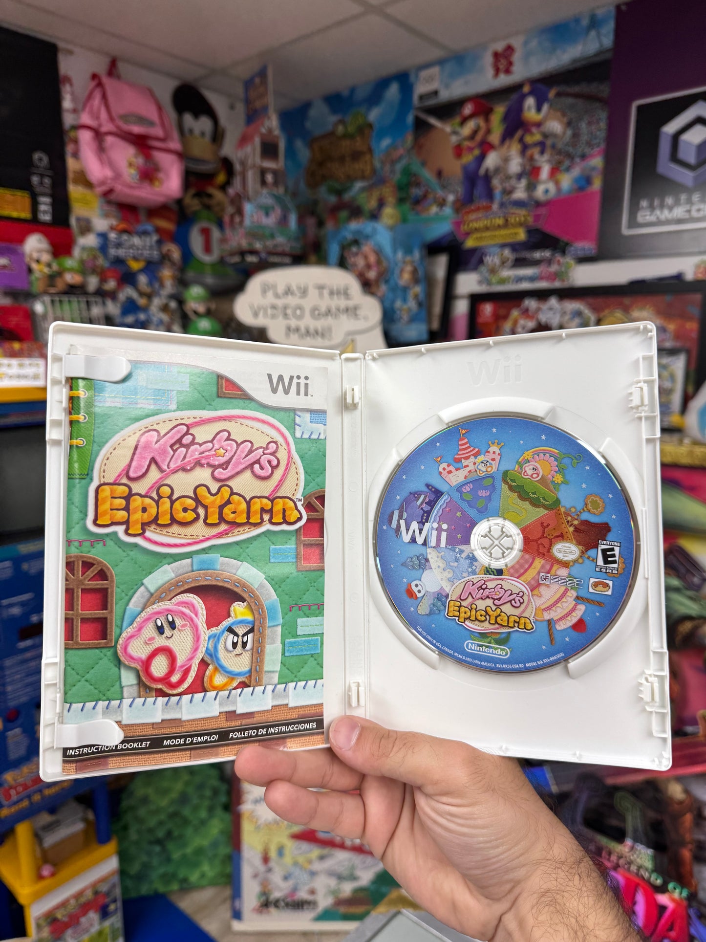 Kirby's Epic Yarn Wii CIB