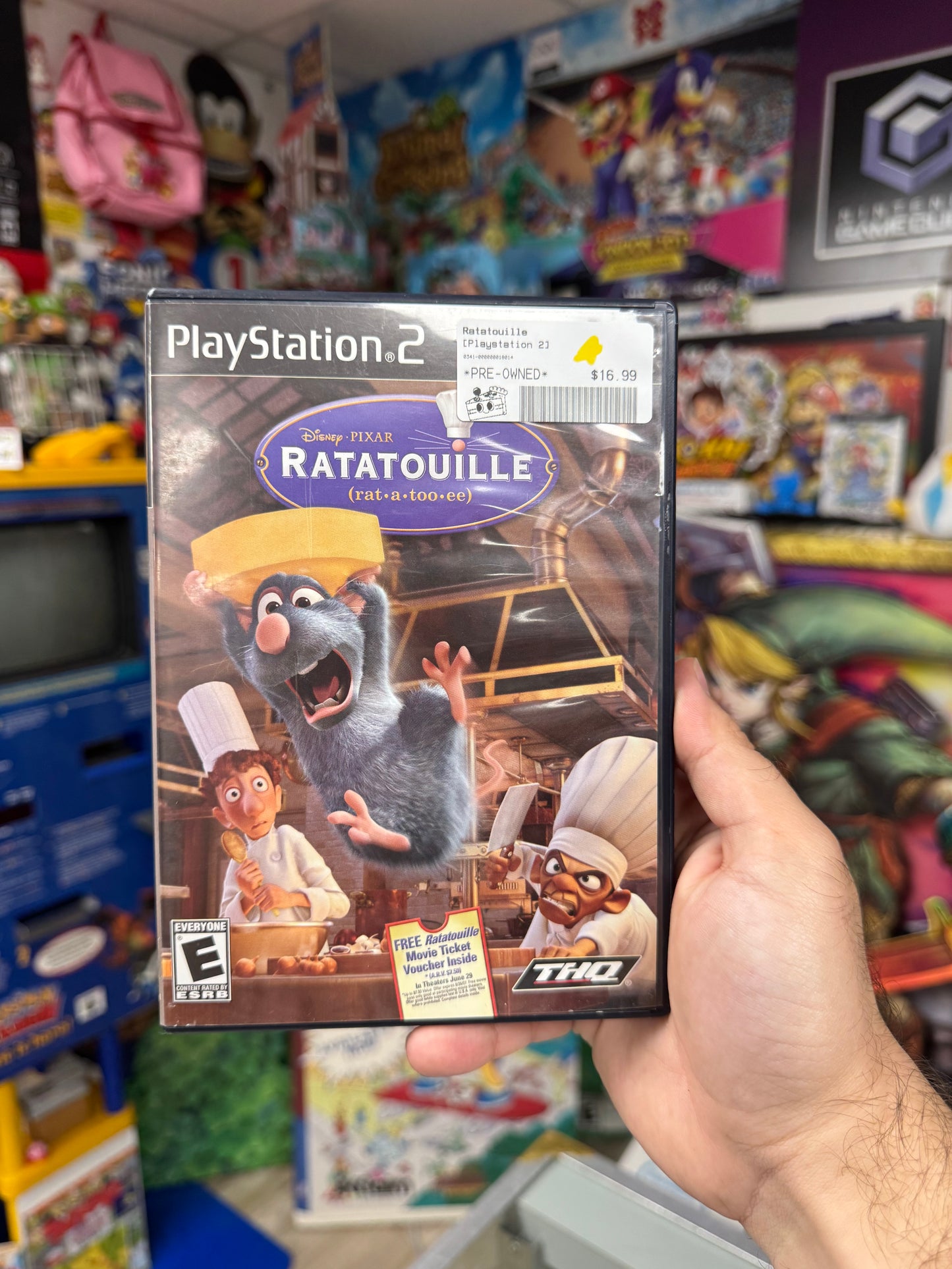 Ratatouille PS2 CIB W/ Movie Ticket