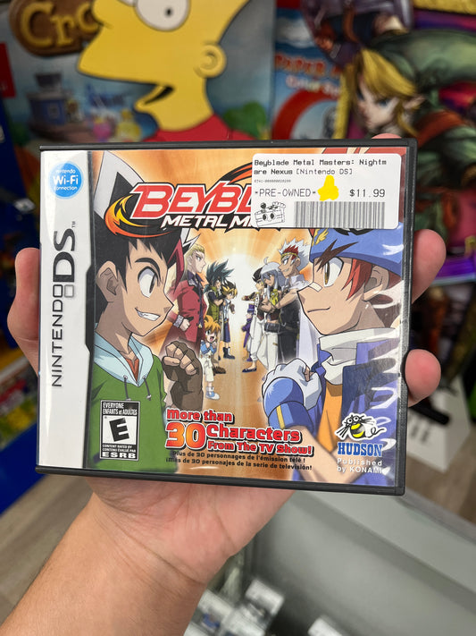 Beyblade Metal Masters: Nights are Nexus DS CIB