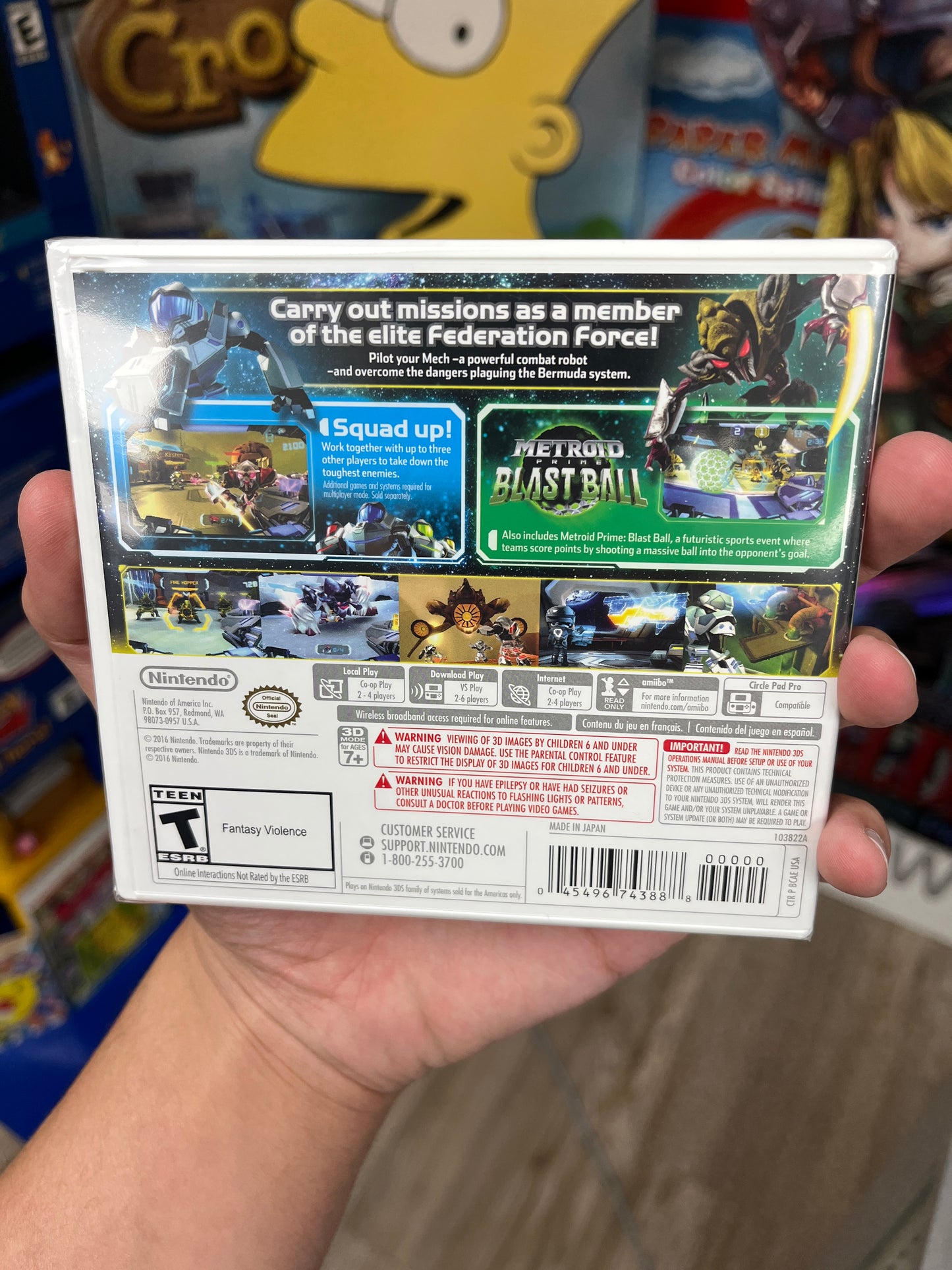 Metroid Federation Force 3DS Sealed CLEAN