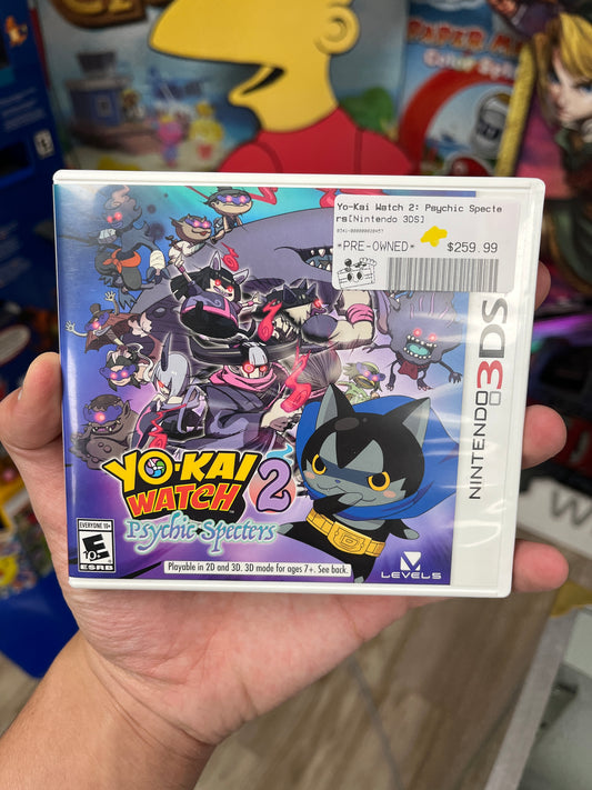 Yo-Kai Watch 2: Psychic Specters 3DS CIB RARE Clean