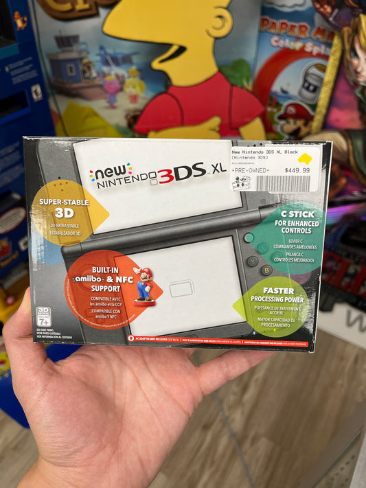 New 3DS XL Black Complete CLEAN