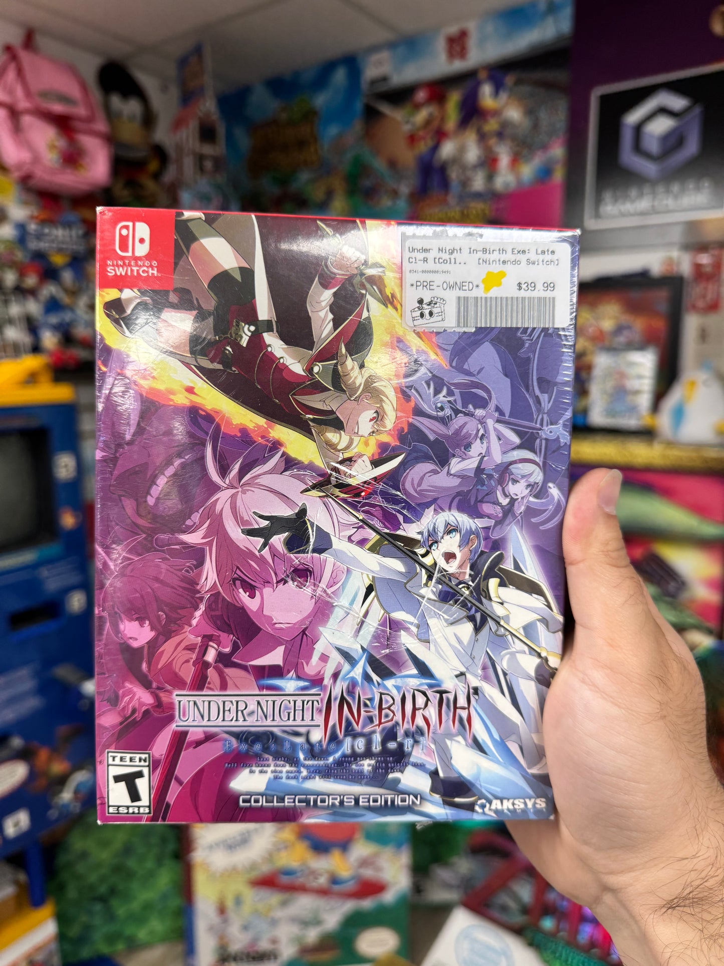 Under Night In-Birth Collector's Edition Switch Sealed (Large tear in plastic)