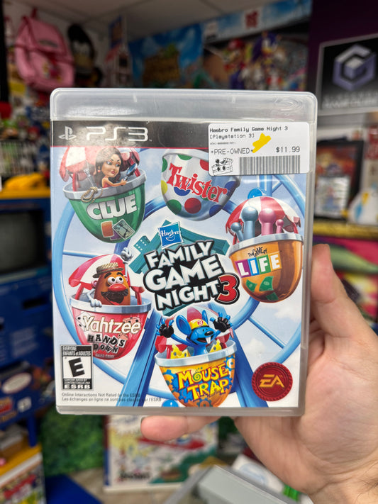Hasbro Family Game Night 3 PS3 CIB