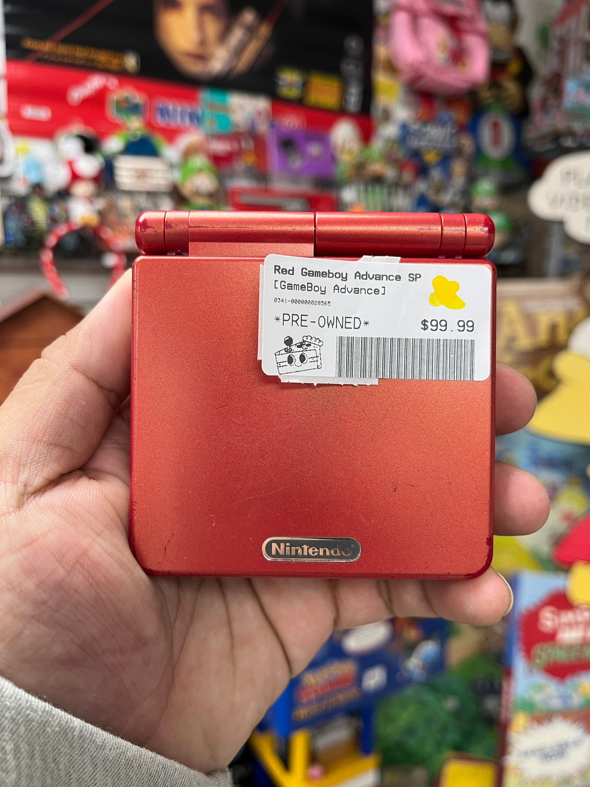 Red GameBoy Advance SP