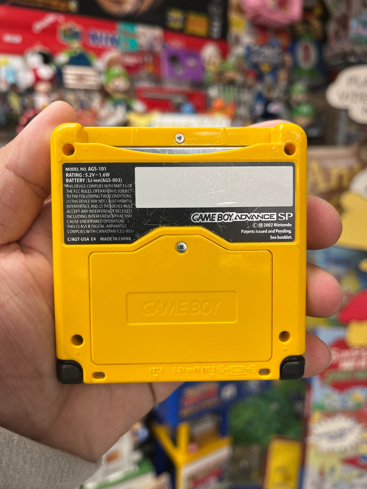 Pikachu GameBoy Advance SP