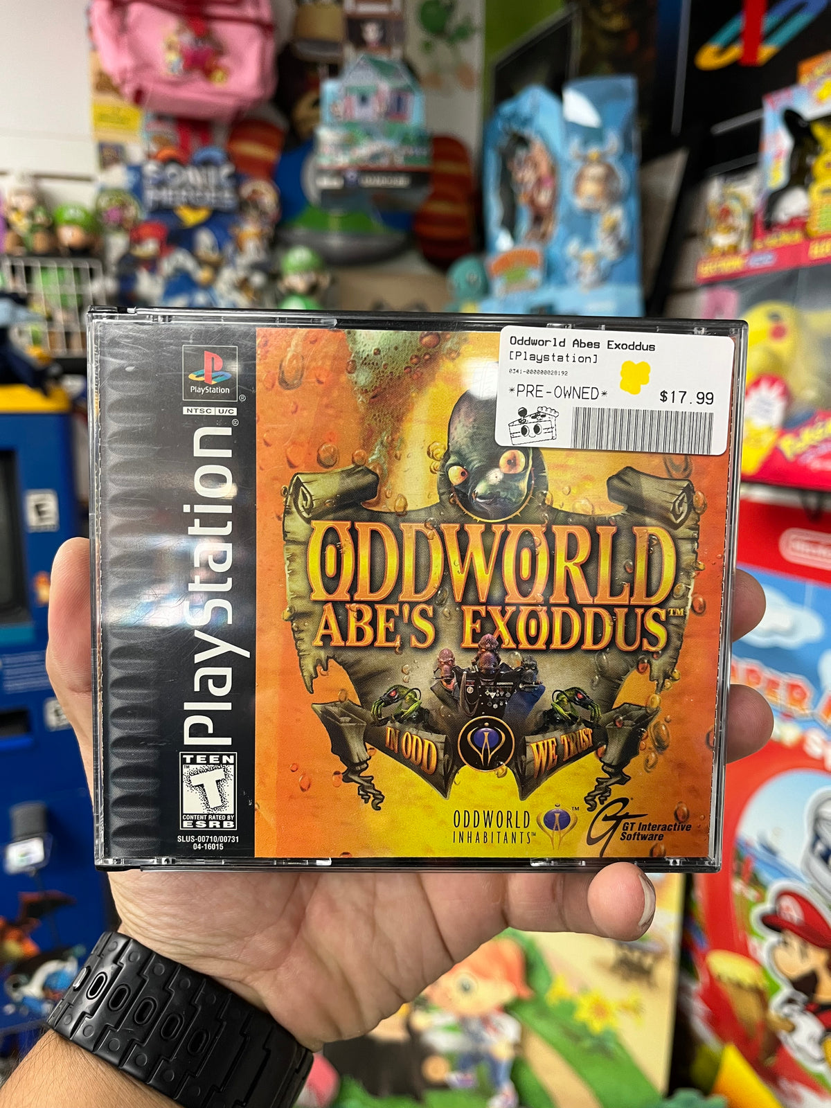 Oddworls Abes Exoddus - PS1 Boxed