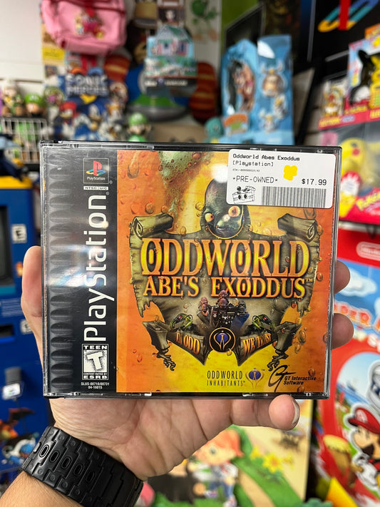 Oddworls Abes Exoddus - PS1 Boxed