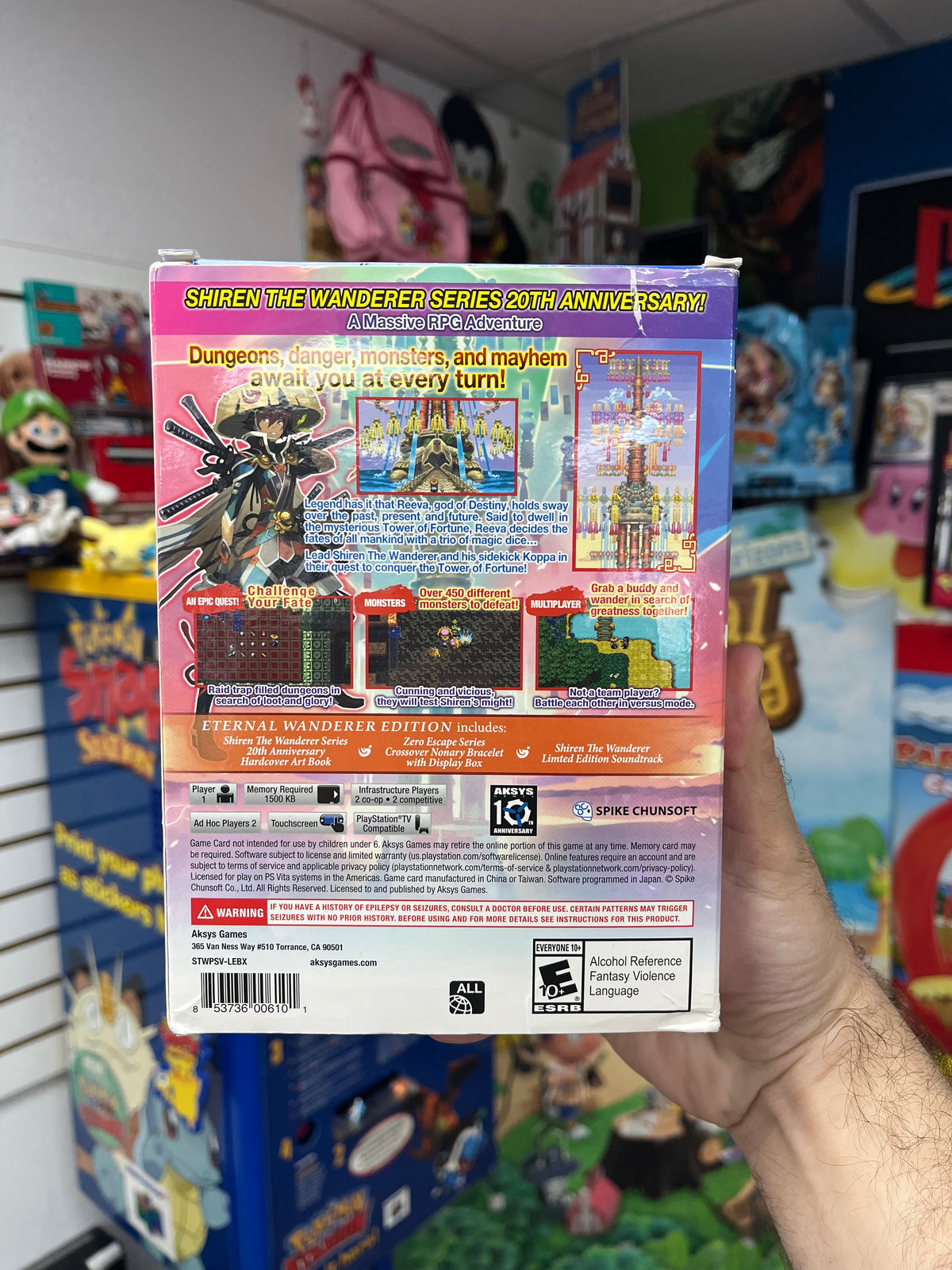 Shiren the Wanderer The Tower of Fortune & Dice of Fate [Eternal Wanderer Edition] - PS Vita CiB