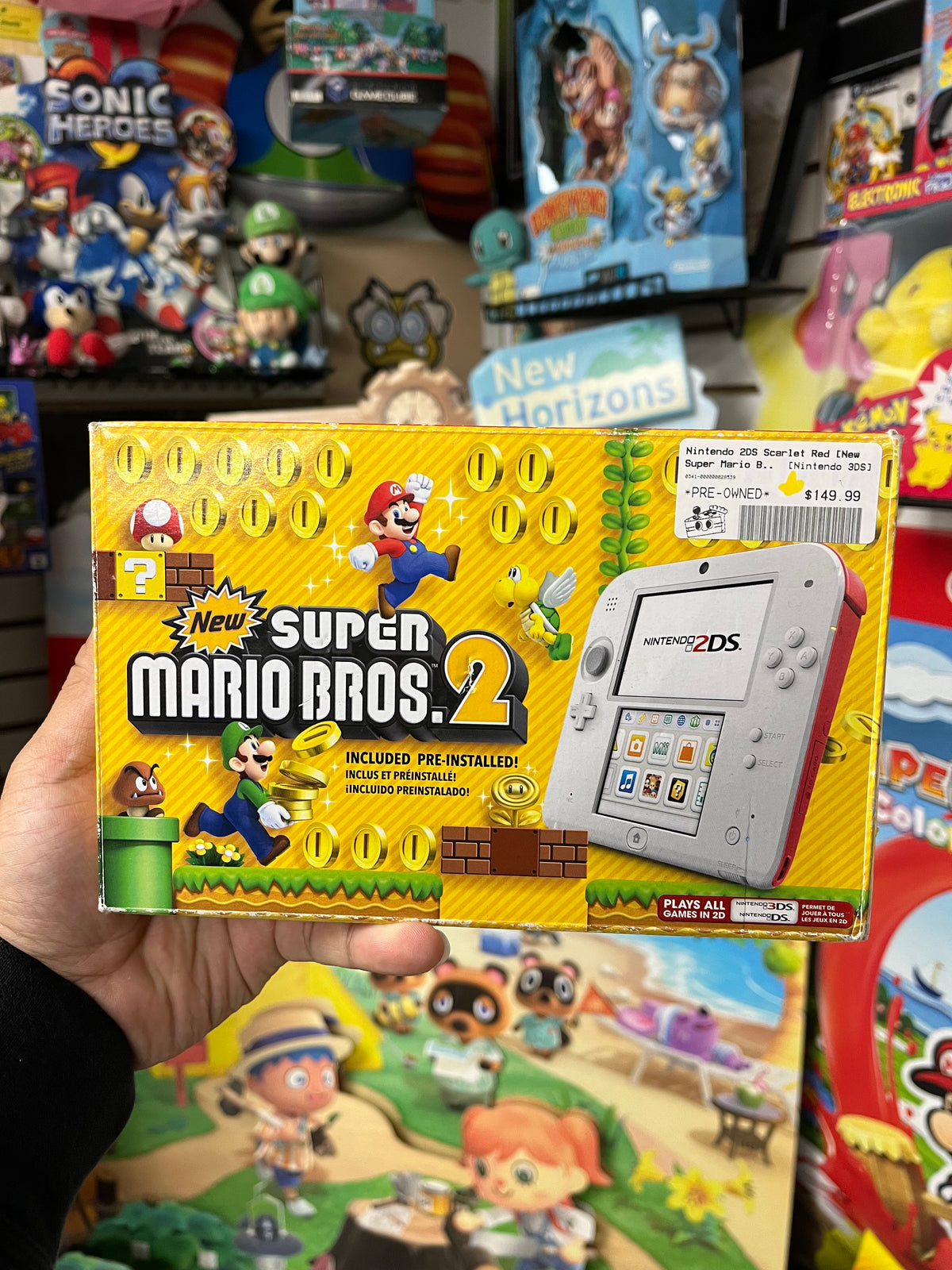 2DS Scarlet Red [New Super Mario Bros. 2 Edition] Boxed