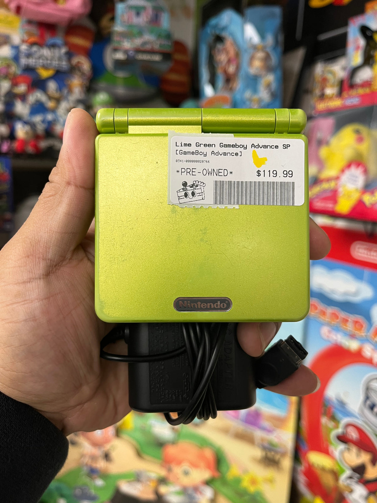 Lime Green GameBoy Advance SP
