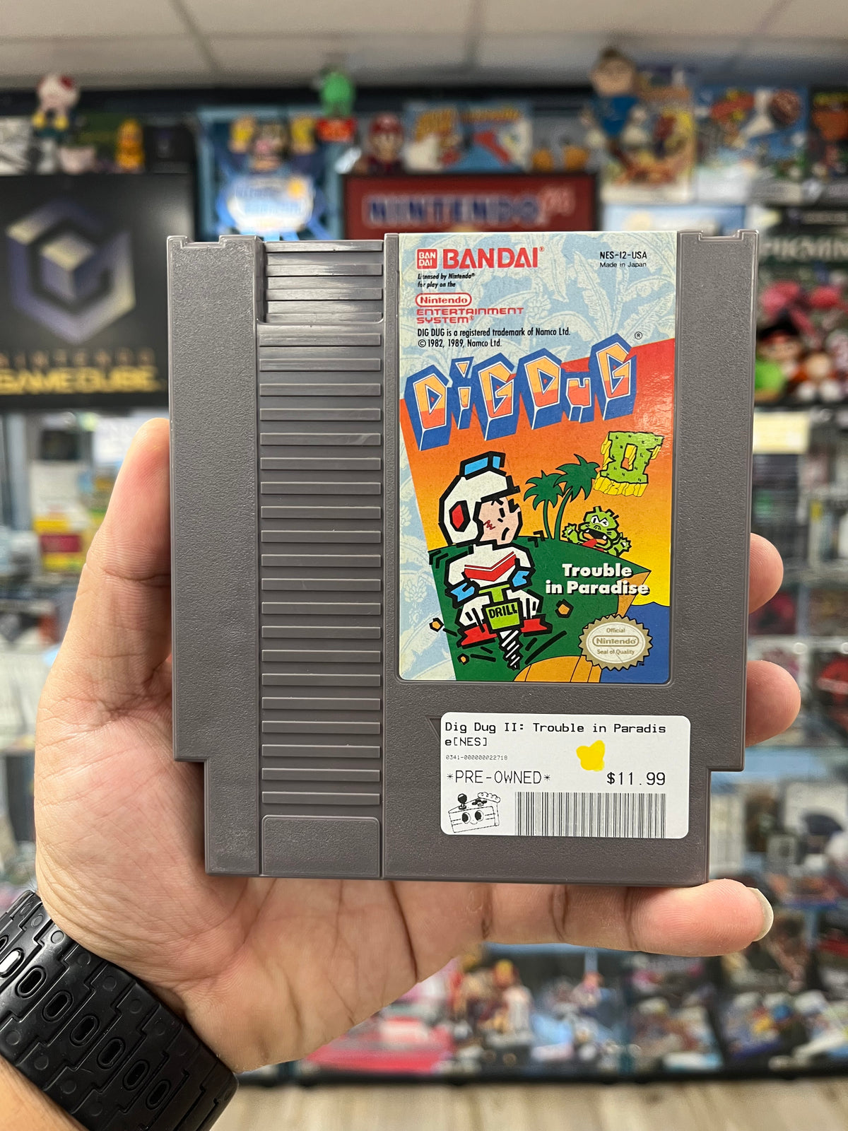 DIg Dug II: Trouble in Paradise - NES Loose