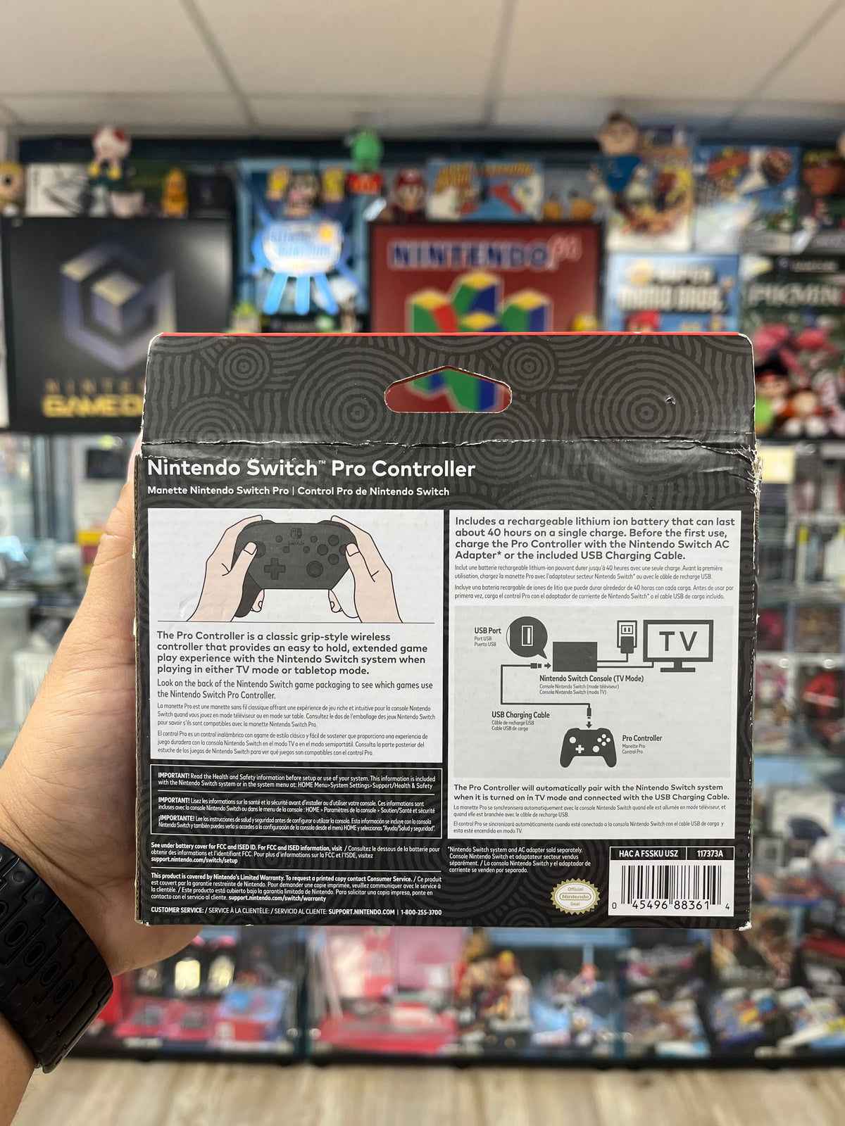 Zelda Tears of the Kingdom Nintendo Switch Pro Controller - Nintendo Switch CIB
