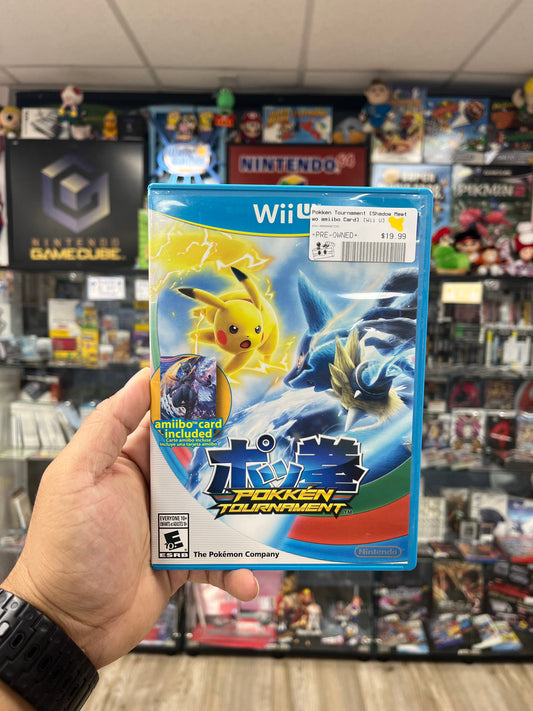 Pokken Tournament [Shadow Mewtwo amiibo Card] - Wii U Boxed (Missing Card)