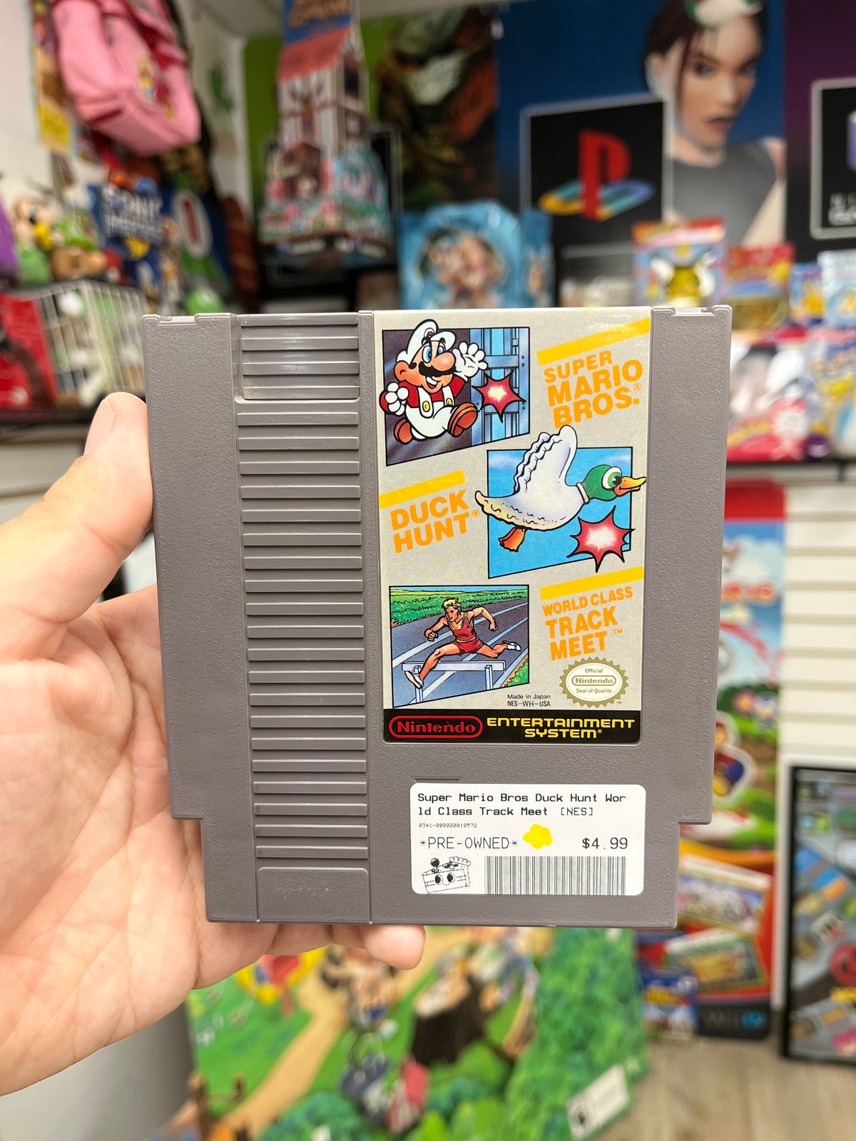 Super Mario Bros + Duck Hunt + World Class Track Meet - NES Loose