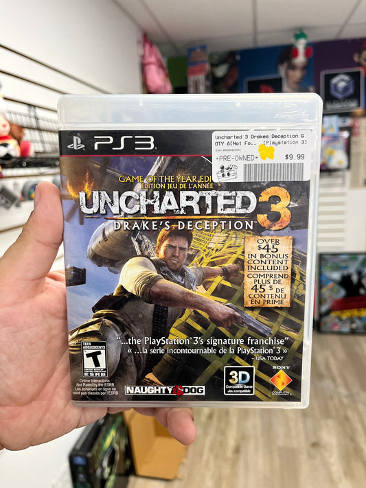 Uncharted 3 Drake's Deception [GOTY Edition Not for Resale] - PS3 CiB