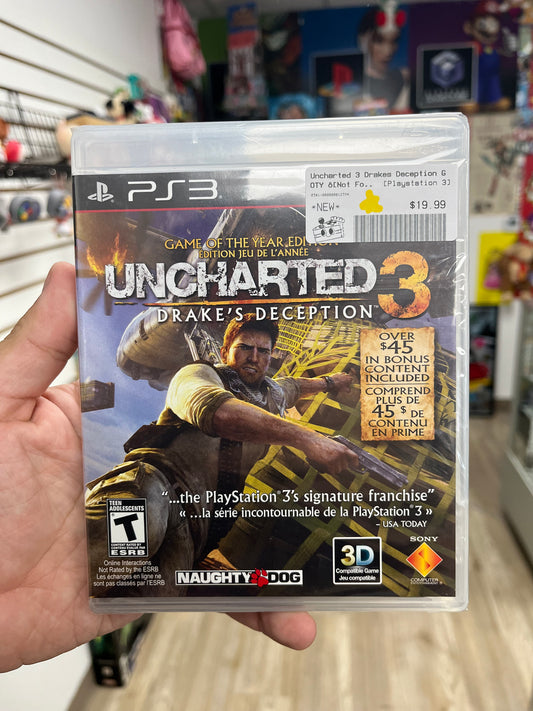Uncharted 3 Drakes Deception [GOTY Not for Resale] - PS3 Sealed