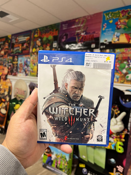 Witcher 3: Wild Hunt [Not For Resale] - PS4 CIB