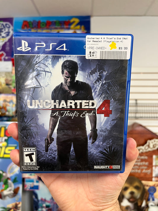 Uncharted 4 A Thief's End [Not for Resale] - PS4 CIB