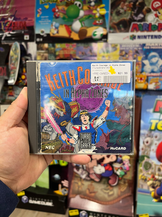 Keith Courage in Alpha Zones - TurboGrafx-16 CIB