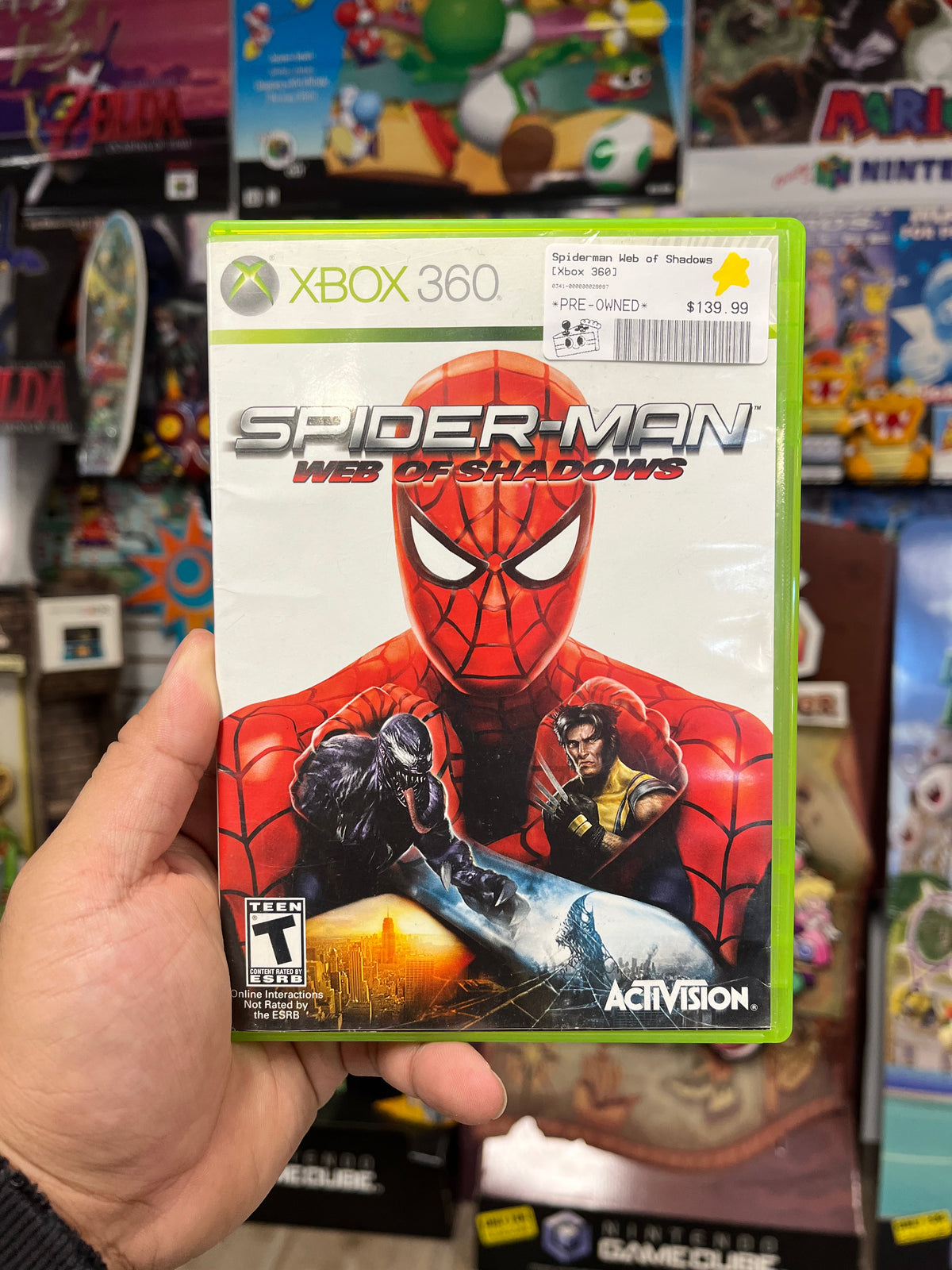 Spiderman Web of Shadows - Xbox 360 CIB