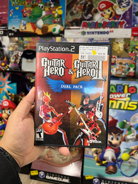 Guitar Hero I & II Dual Pack - PS2 CIB
