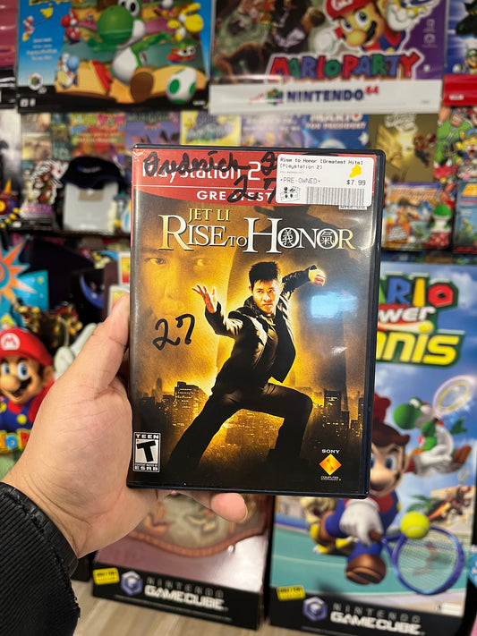 Jet Li Rise to Honor [Greatest Hits] - PS2 CIB