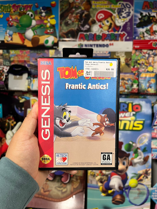 Tom and Jerry Frantic Antics - Sega Genesis CIB