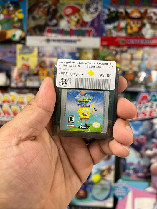 SpongeBob SquarePants Legend of the Lost Spatula - GBC Loose