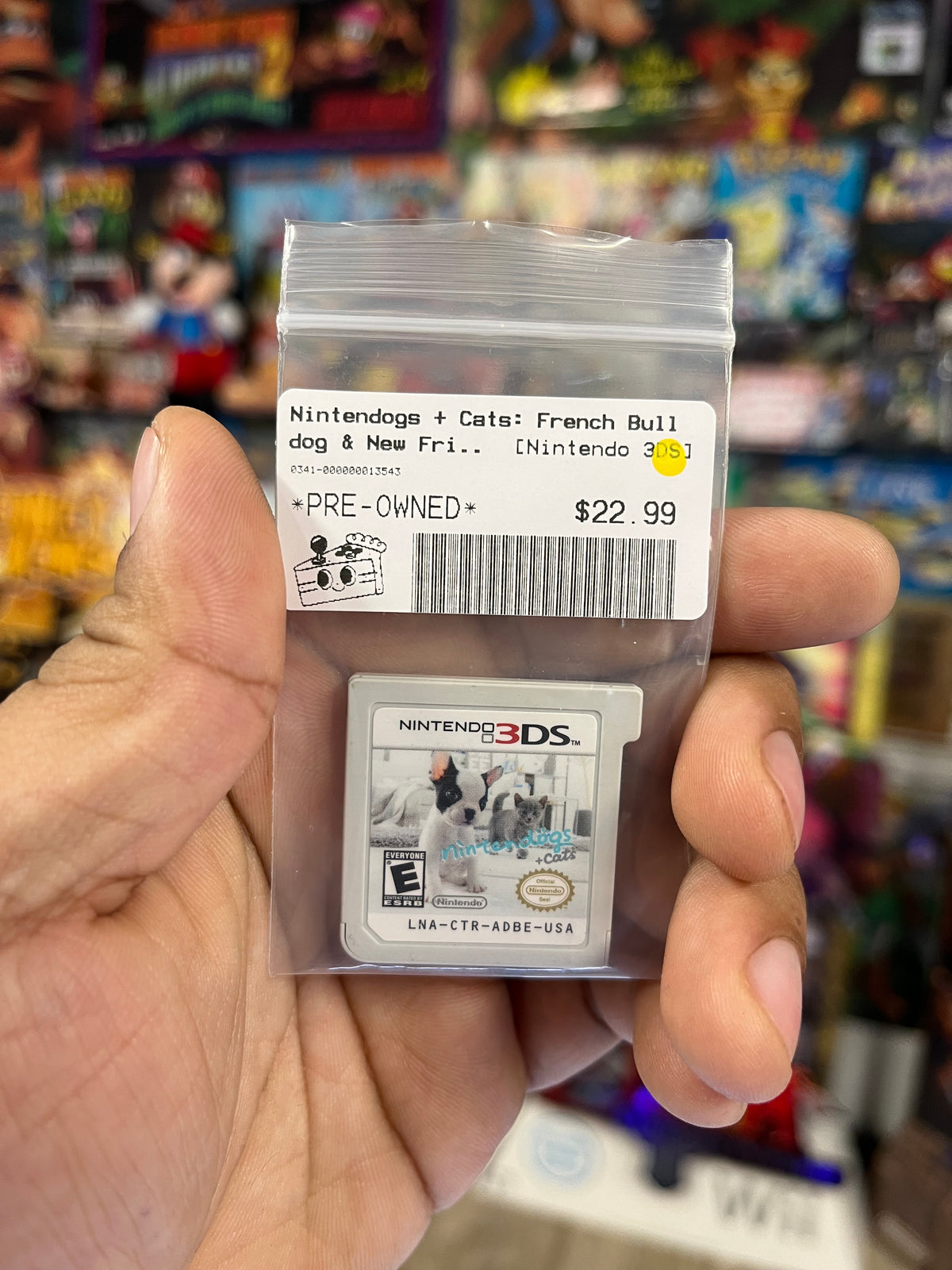 Nintendogs + Cats: Bulldog & New Friends - 3DS Loose