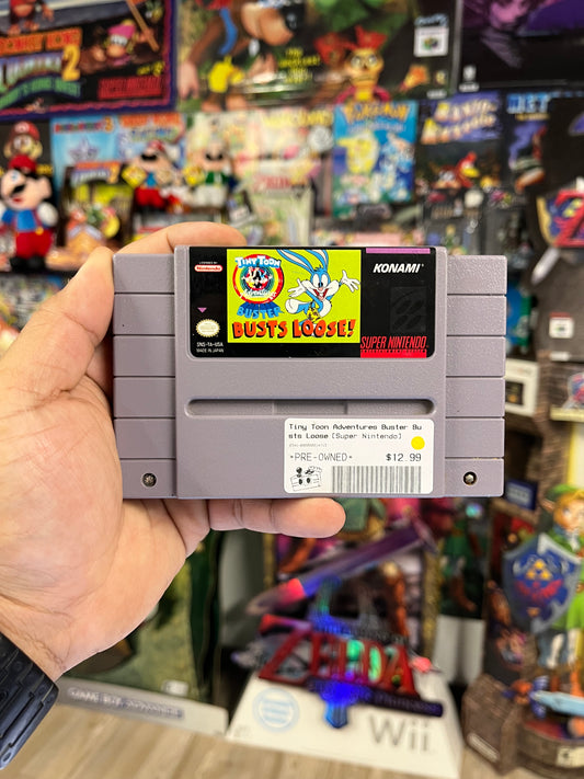 Tiny Toon Adventures Buster Busts Loose - SNES Loose