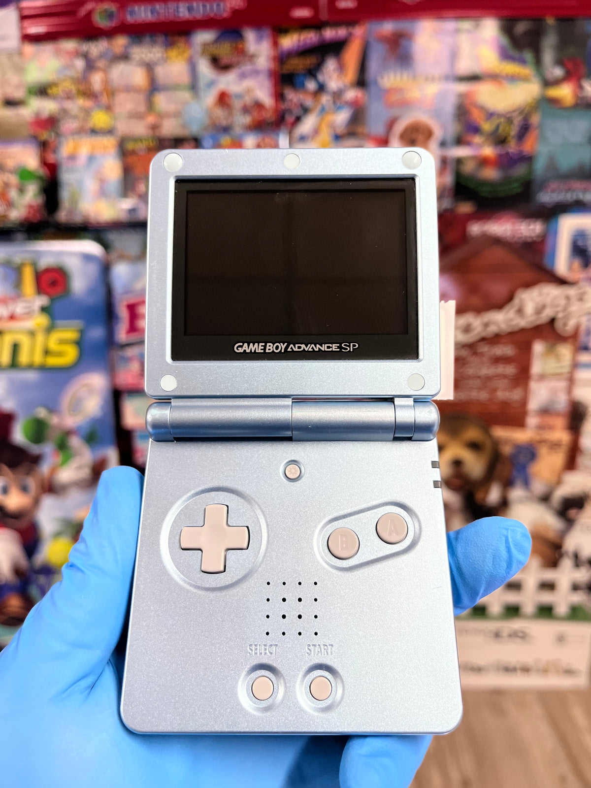 Pearl Blue Gameboy Advance SP - GBA Loose