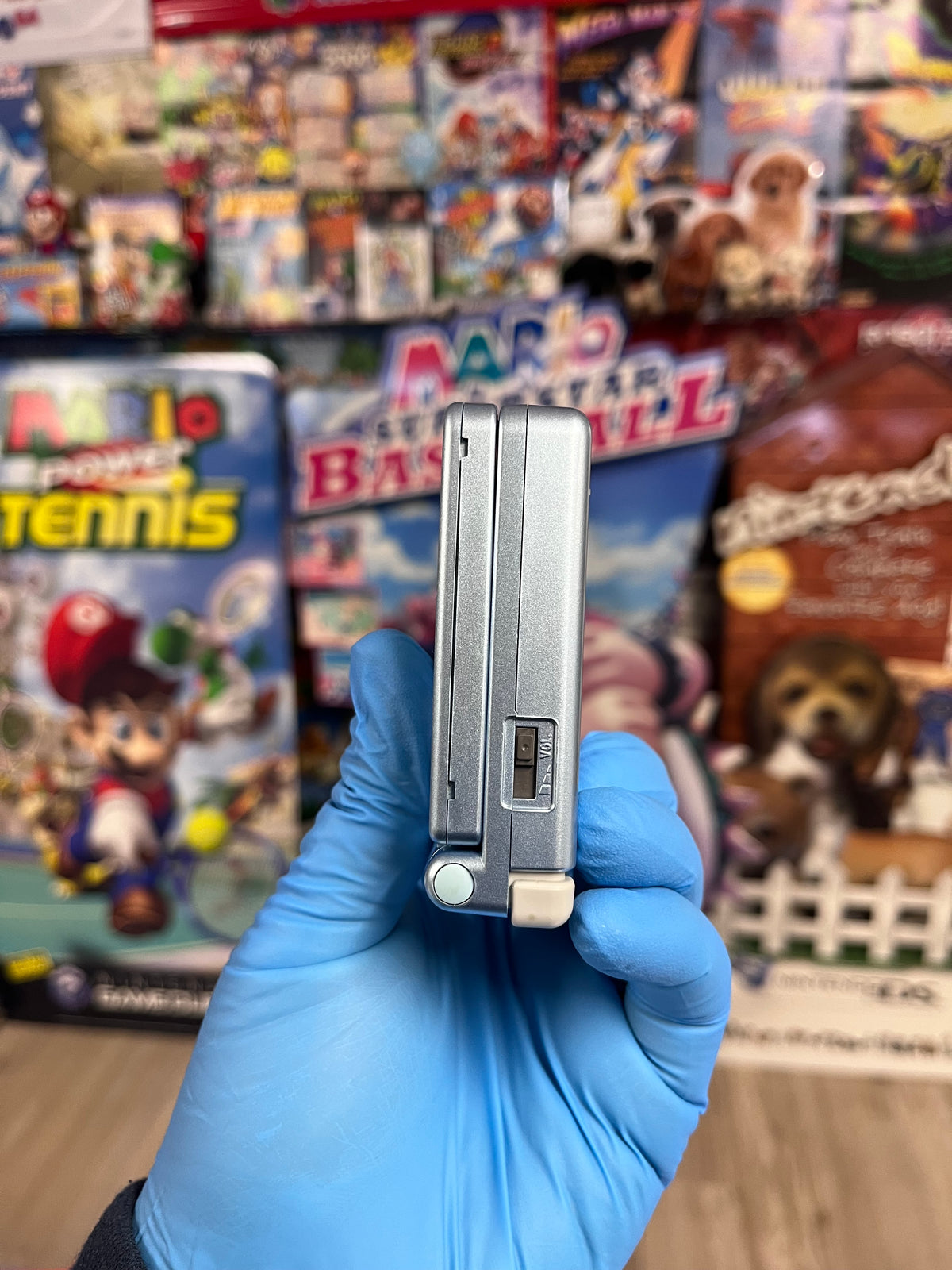 Pearl Blue Gameboy Advance SP - GBA Loose