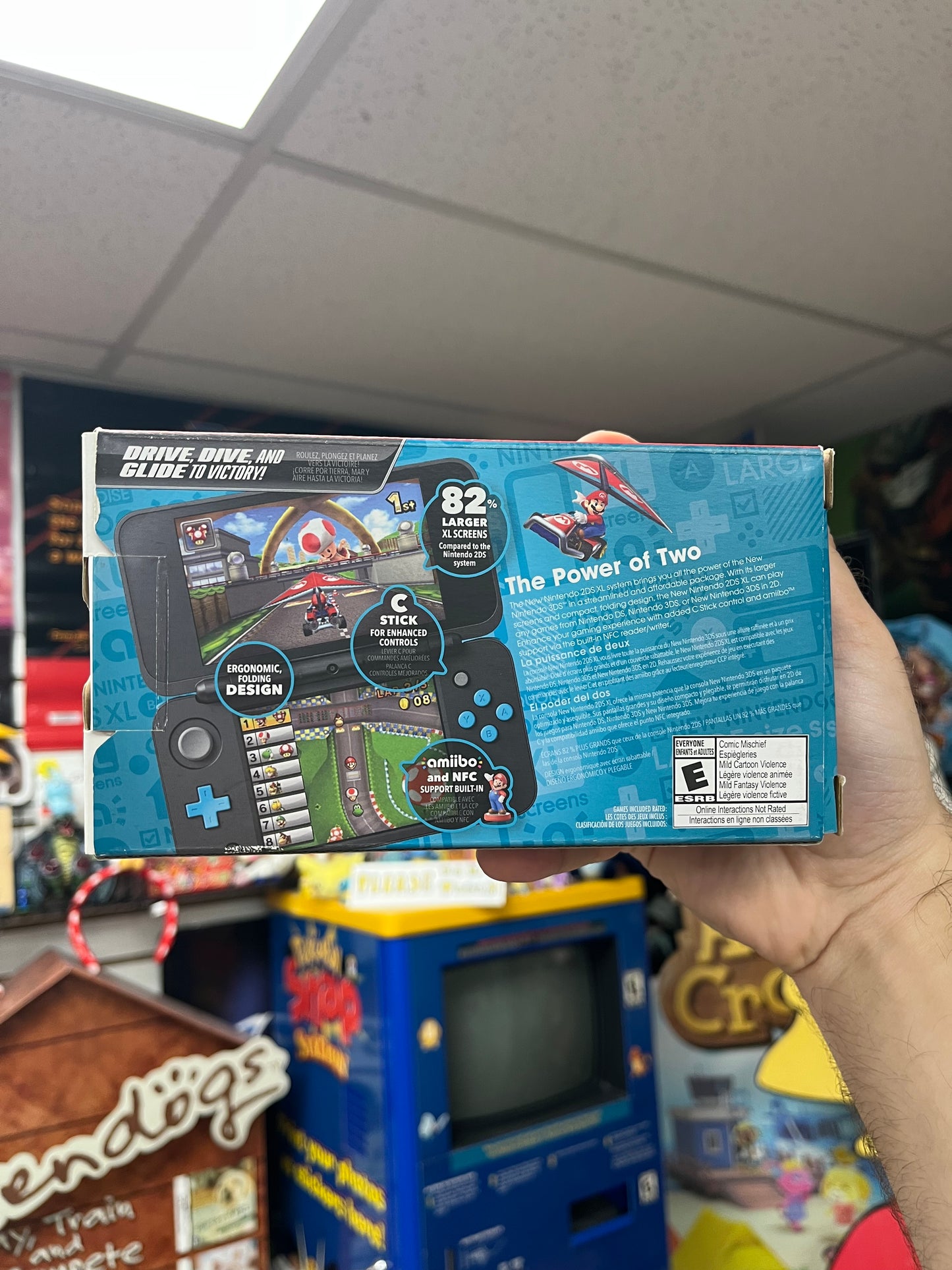 New Nintendo 3DS XL Black + Turquoise [Mario Kart 7 Edition] - Complete