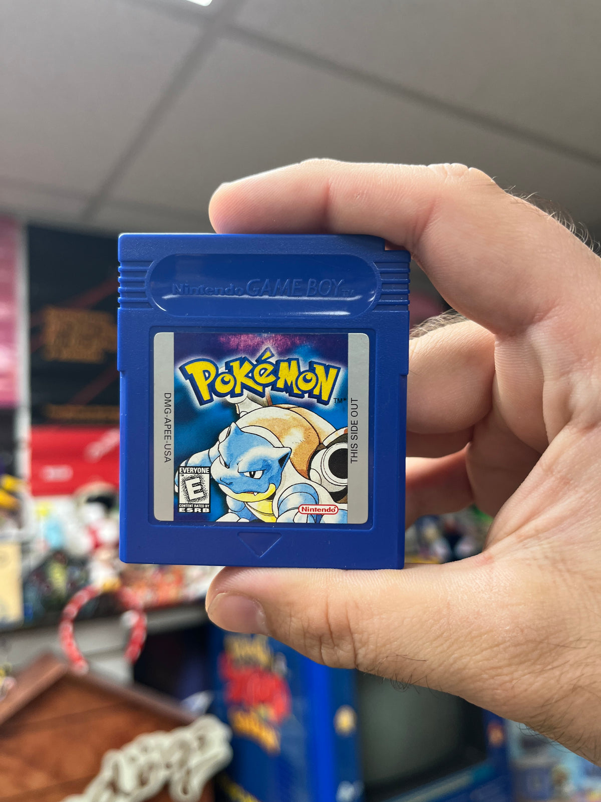 Pokemon Blue GameBoy Complete W/ Acrylic Case