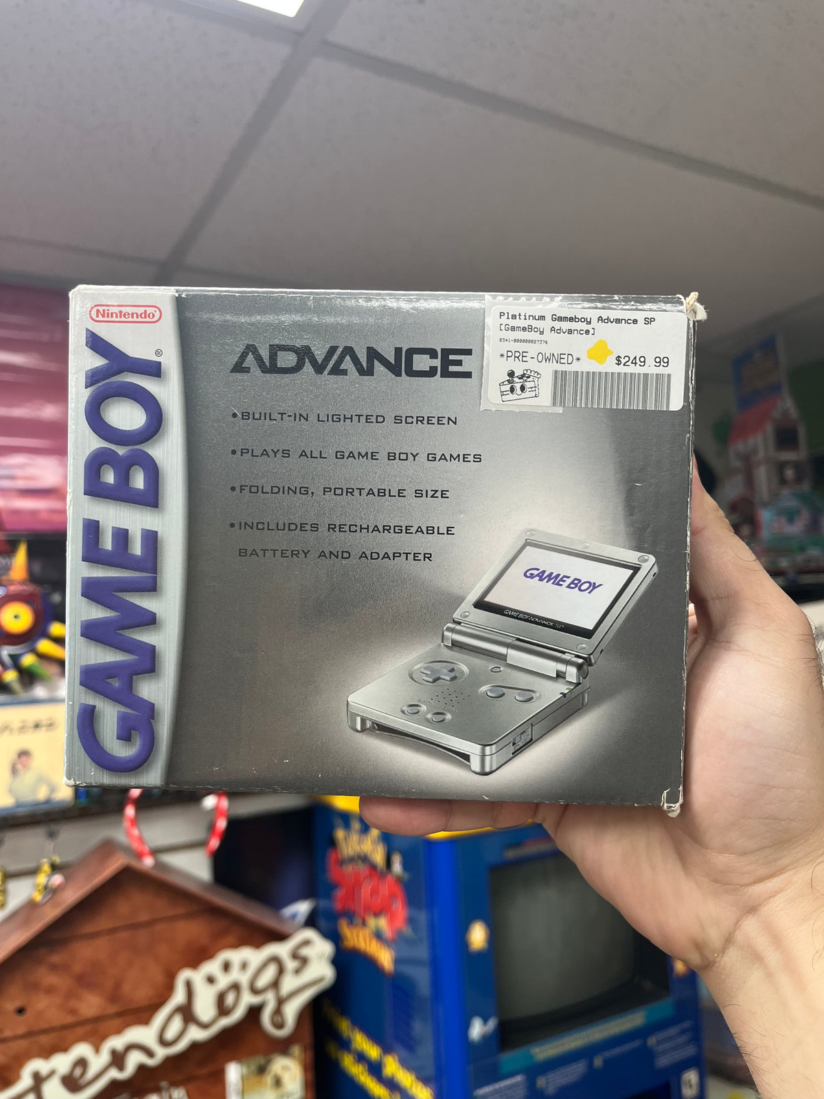 Platinum Gameboy Advance SP - CiB