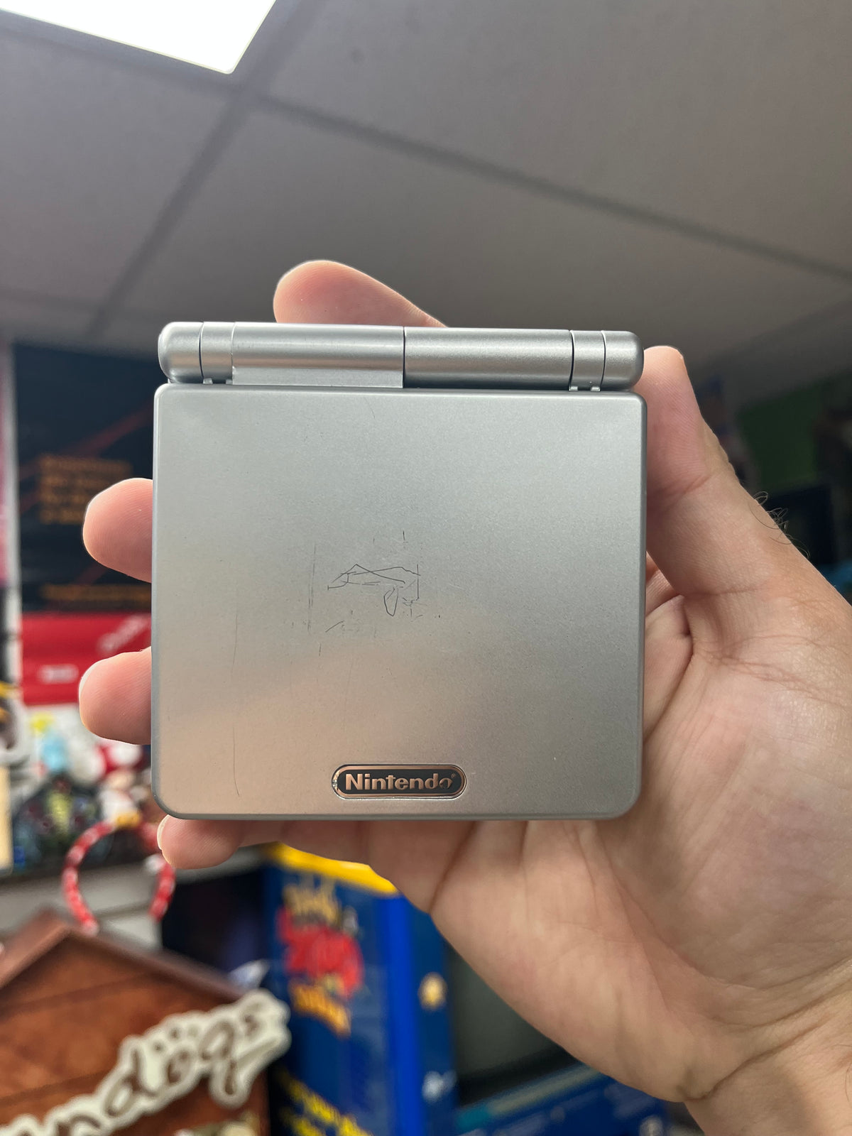 Platinum Gameboy Advance SP - CiB