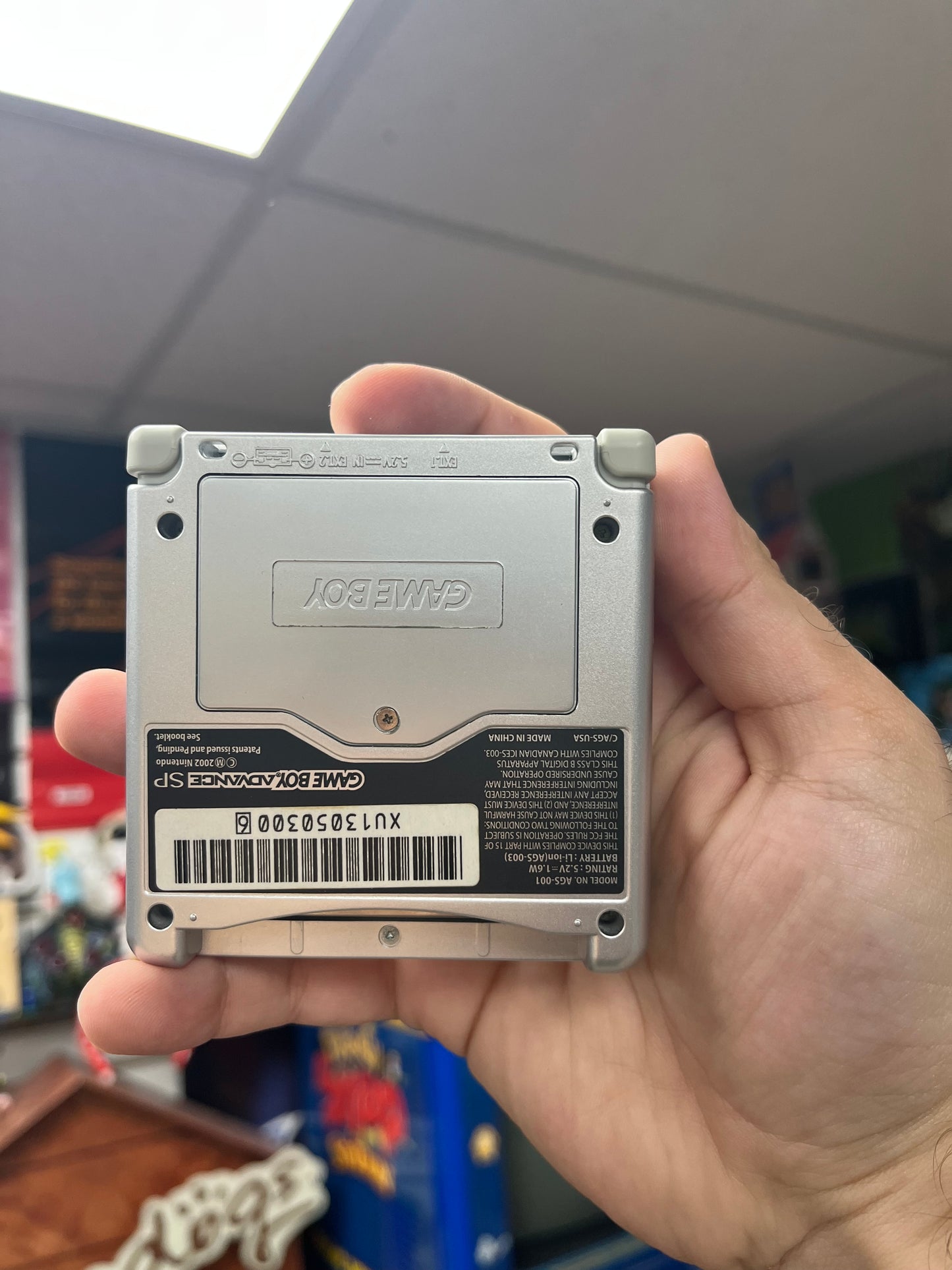 Platinum Gameboy Advance SP - CiB