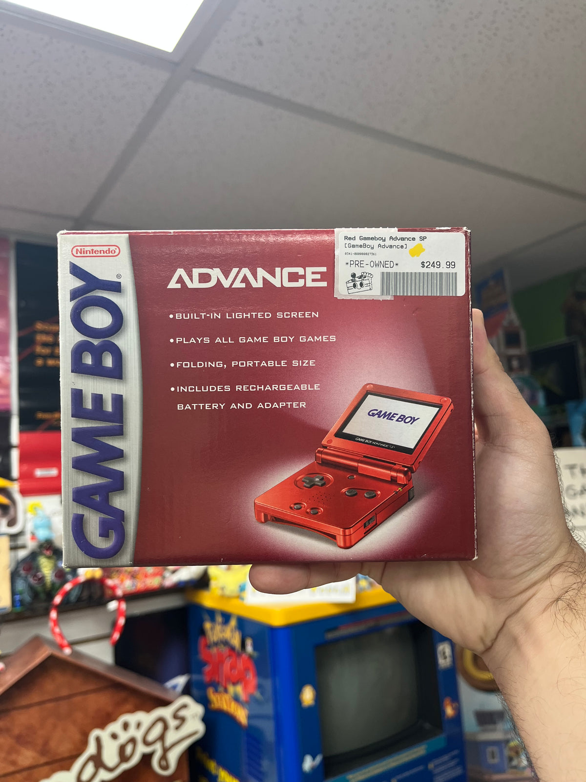 Red Gameboy Advance SP - CiB