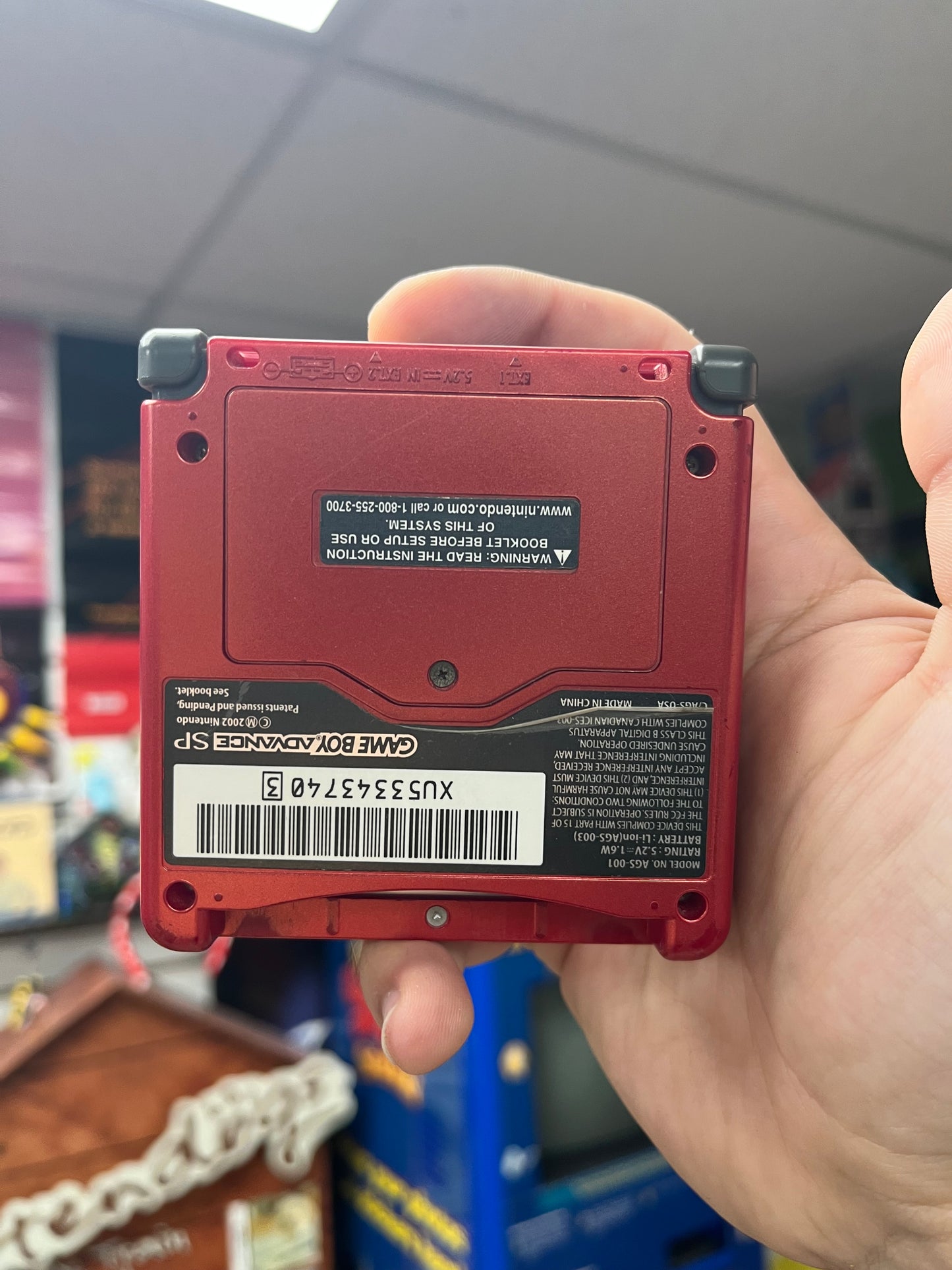 Red Gameboy Advance SP - CiB