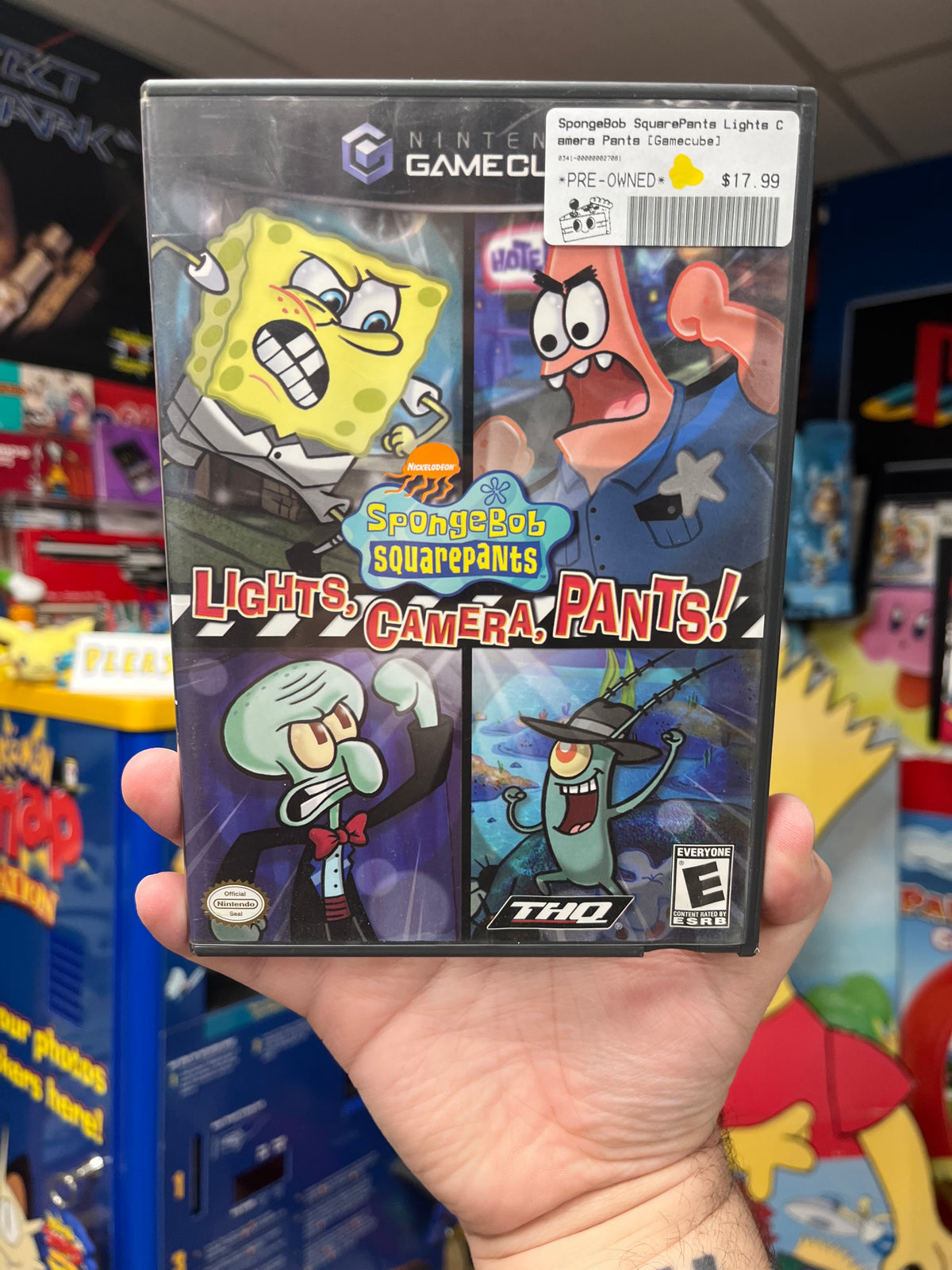 SpongeBob SquarePants Lights Camera Pants - GameCube Boxed