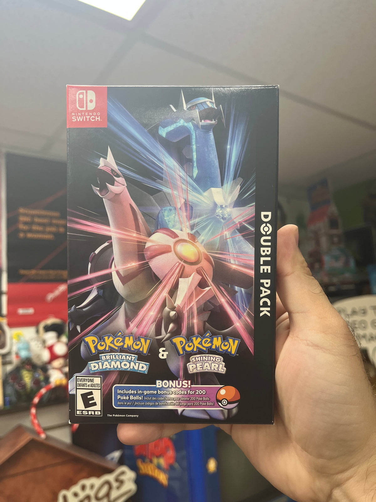 Pokemon Brilliant Diamond & Shining Pearl Double Pack - Switch CiB w/ Acrylic Case