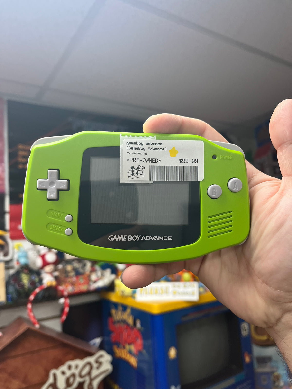 Lime Green Gameboy Advance