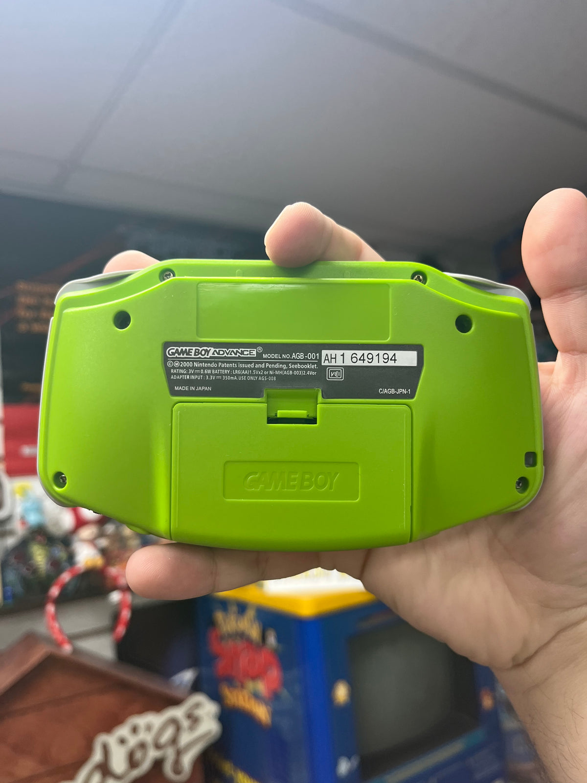 Lime Green Gameboy Advance