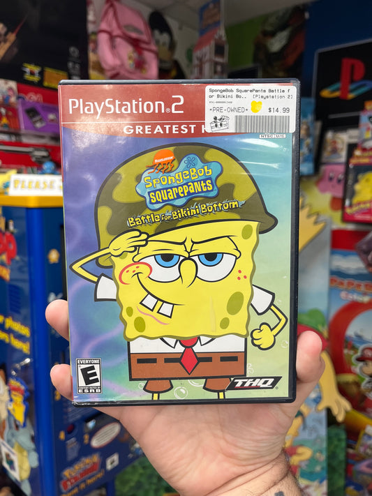 Spongebob Squarepants Battle for Bikini Bottom [Greatest Hits] - PS2 CiB