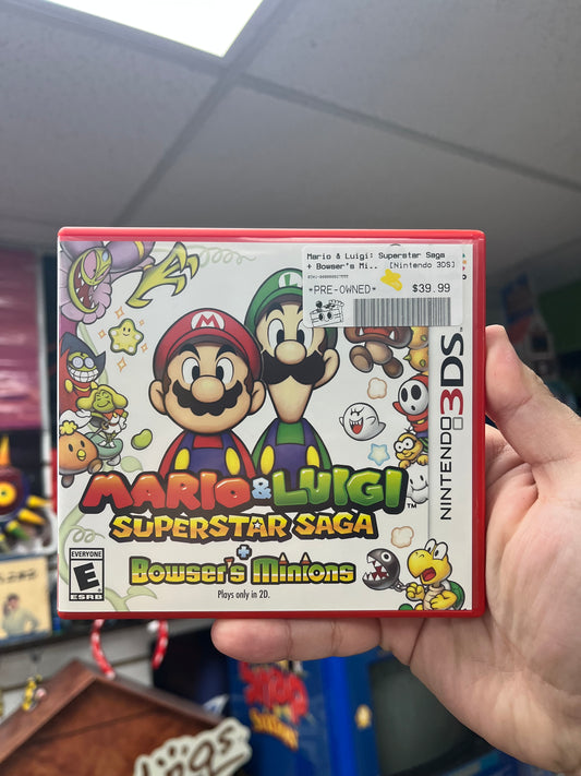 Mario & Luigi Superstar Saga + Bowser's Minions - 3DS Boxed
