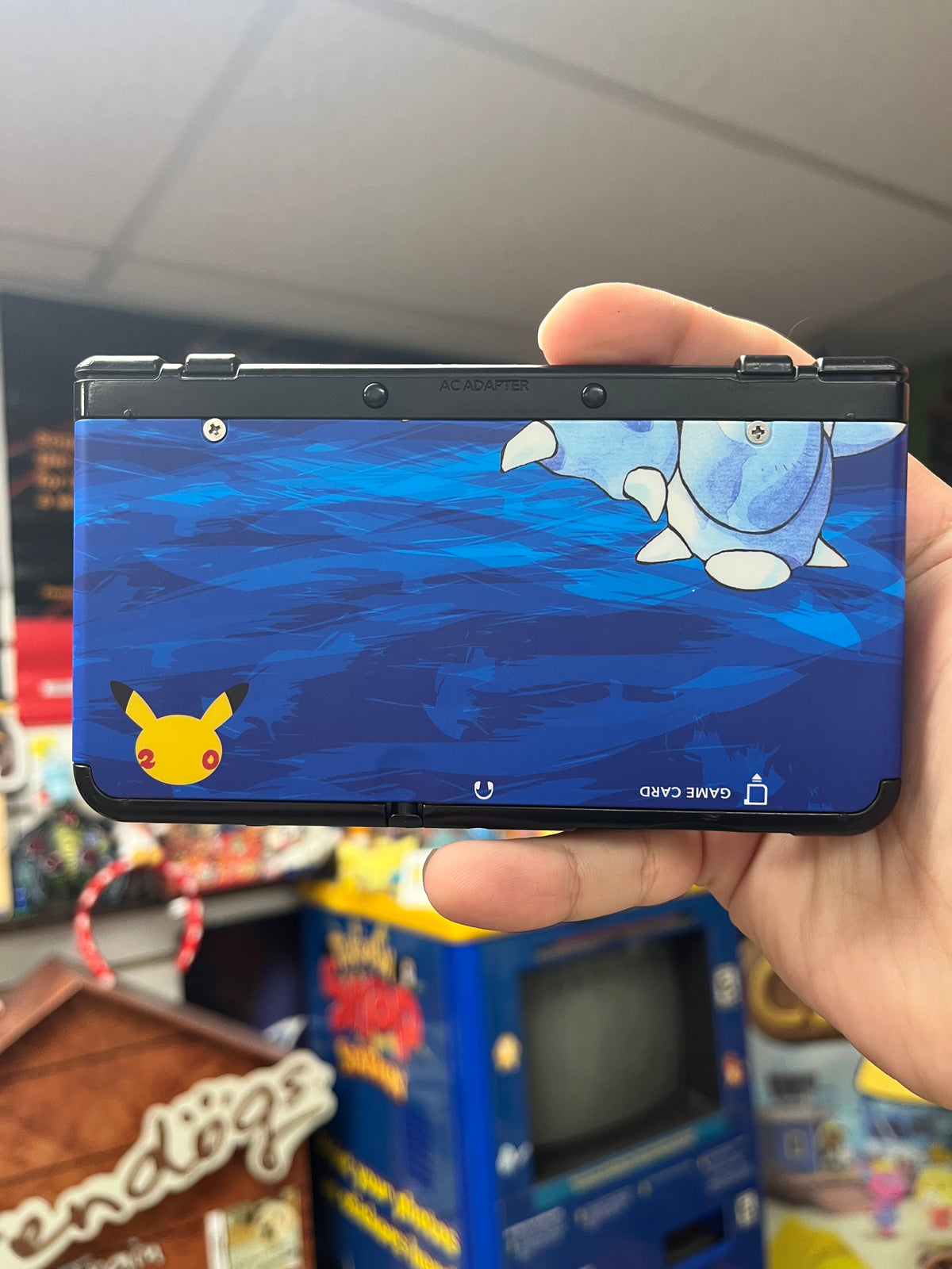 Nintendo 3DS Black w/ Blastoise Faceplates