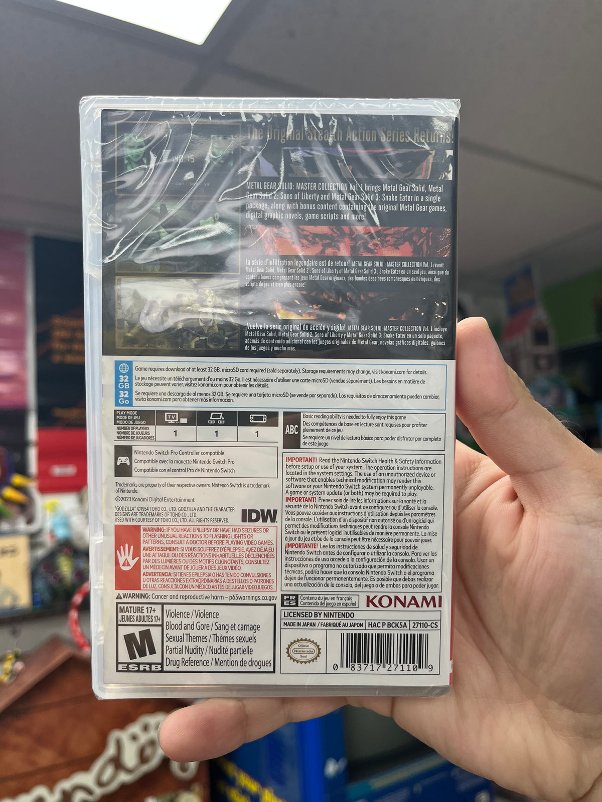 Metal Gear Solid: Master Collection Vol. 1 - Switch Sealed